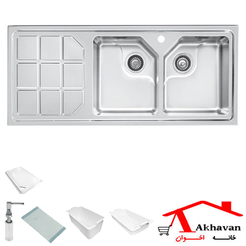 سینک ظرفشویی توکار کد 324 اخوان