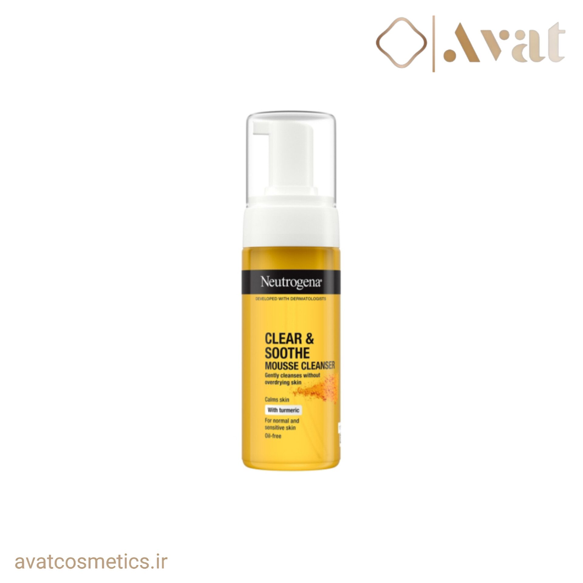 فوم شستشوی صورت زردچوبه نوتروژینا | Clear & Soothe Mousse Cleaner