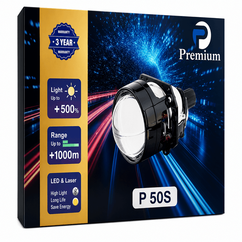 لنز چراغ جلو 2.5 اینچ پرمیوم مدل P 50S