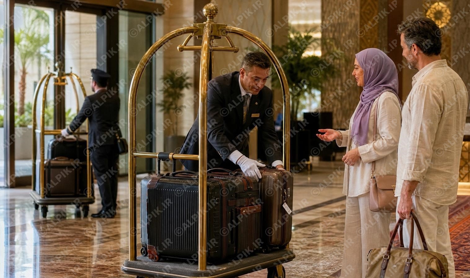 استقبال از مسافران در هتل لوکس آنتالیا