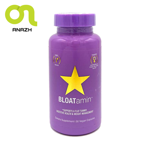 محصول گیاهی لاغری بلوتامین محصولی از هیرتامین Hairtamin Bloatamin Digestive Health -اناژ