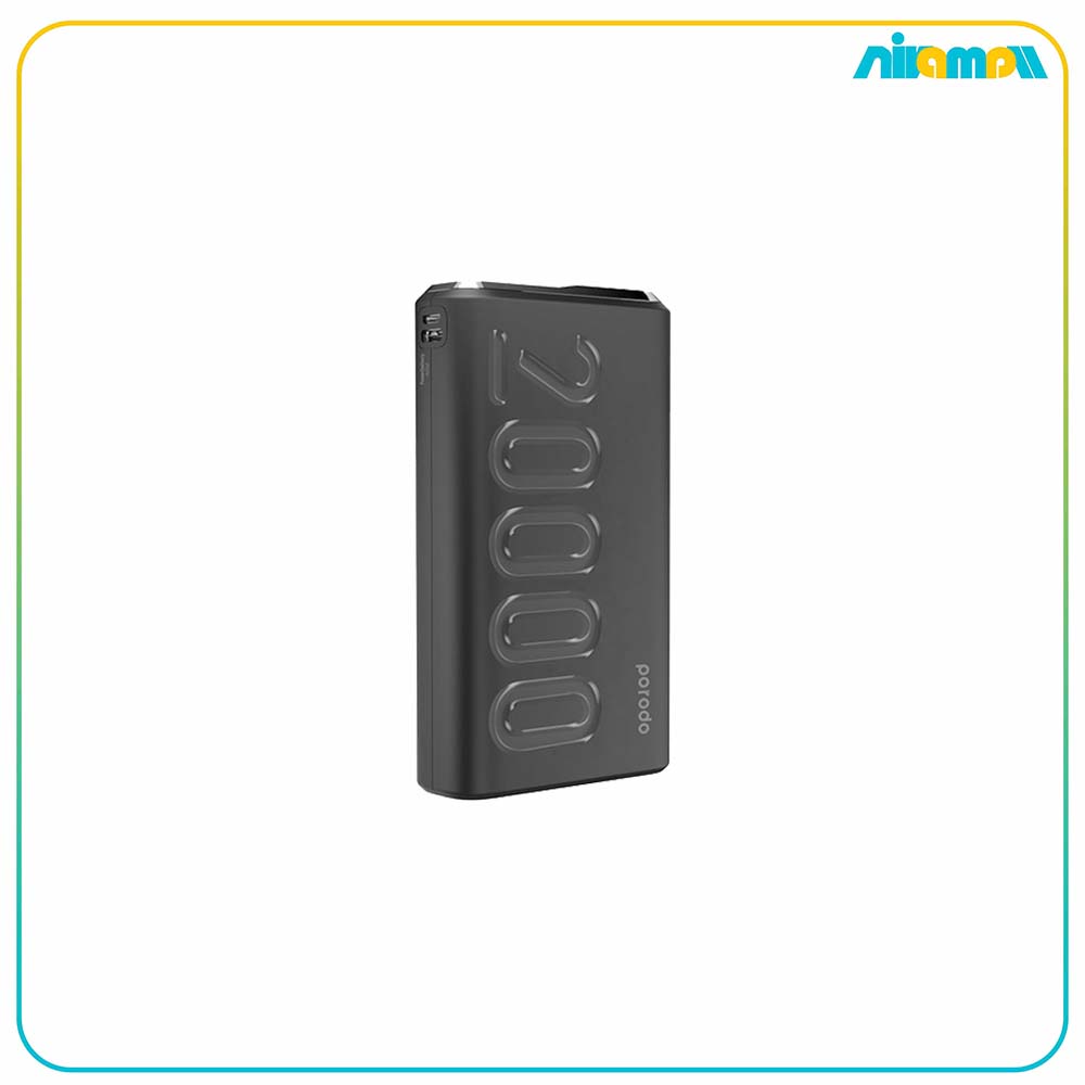 پاوربانک پرودو مدل PD-2093-BK ظرفیت 20000 میلی آمپر
