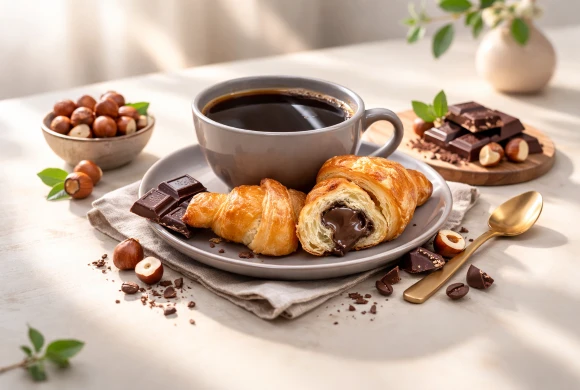 کروسان کوچک شکلاتی