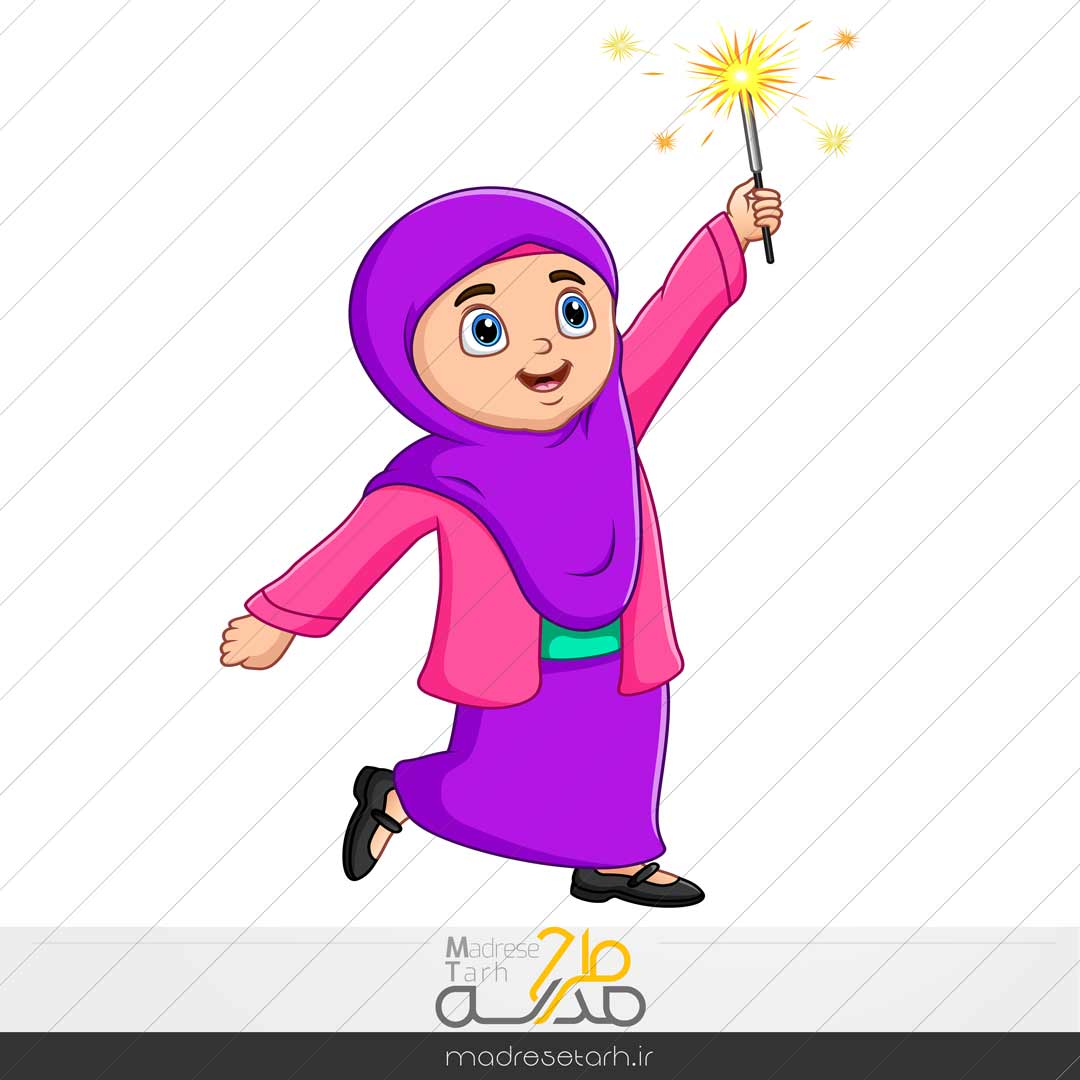 کاراکتر لایه باز دانش آموز دختر