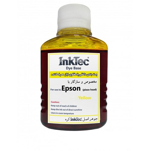 جوهر 100ml اینکتک داخلی زرد اپسون Inktec 100ml ink Epson yellow