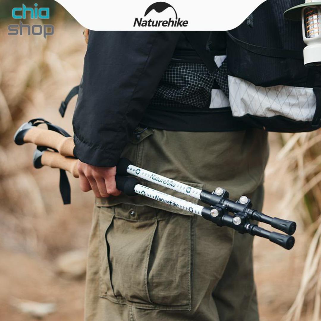 باتوم کوهنوردی سه بخش آلیاژ آلومینیوم لینگ فنگ نیچرهایک CNH22DS002 (جفت)