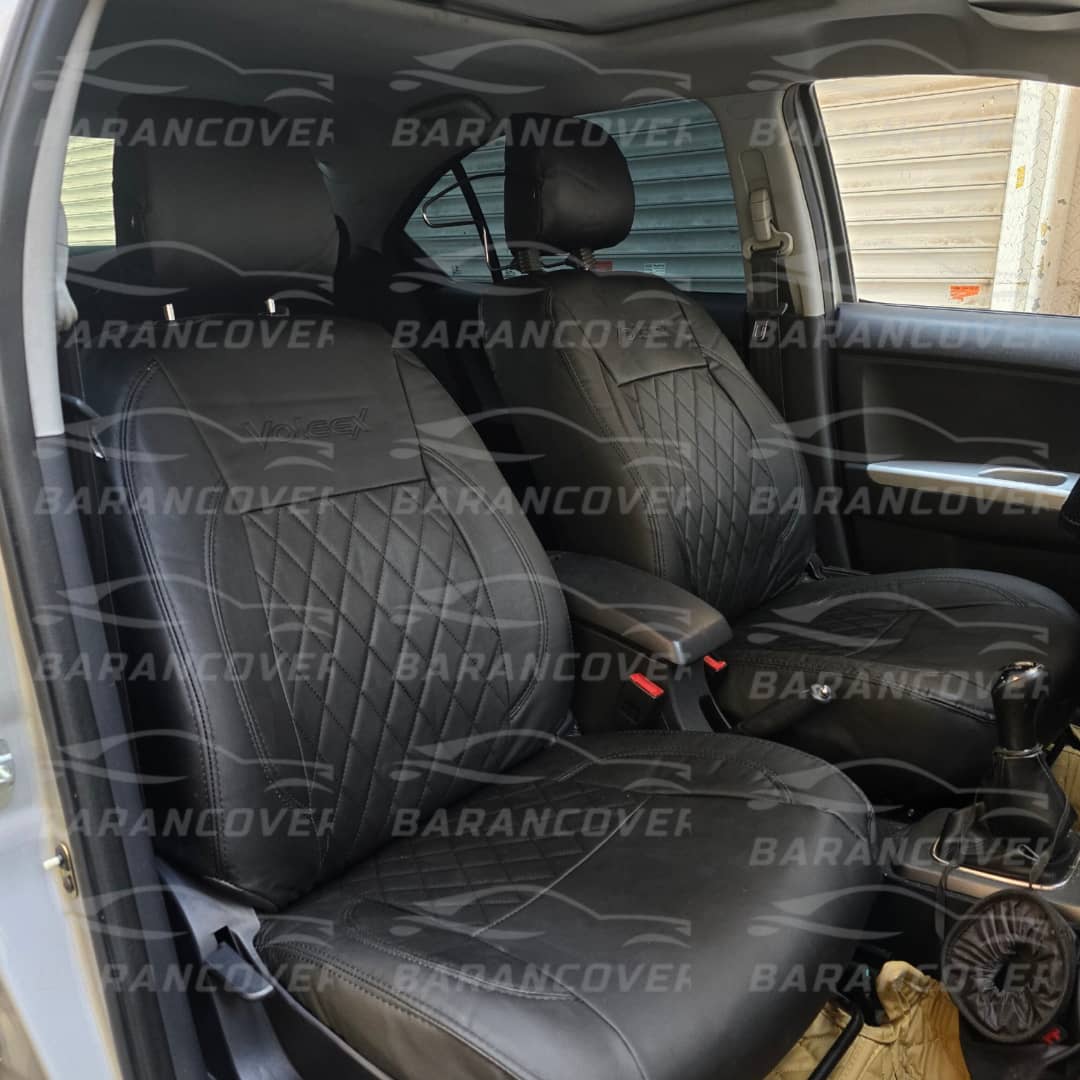 روکش صندلی ولکس C30 volex چرم رنگ مشکی طرح VIP