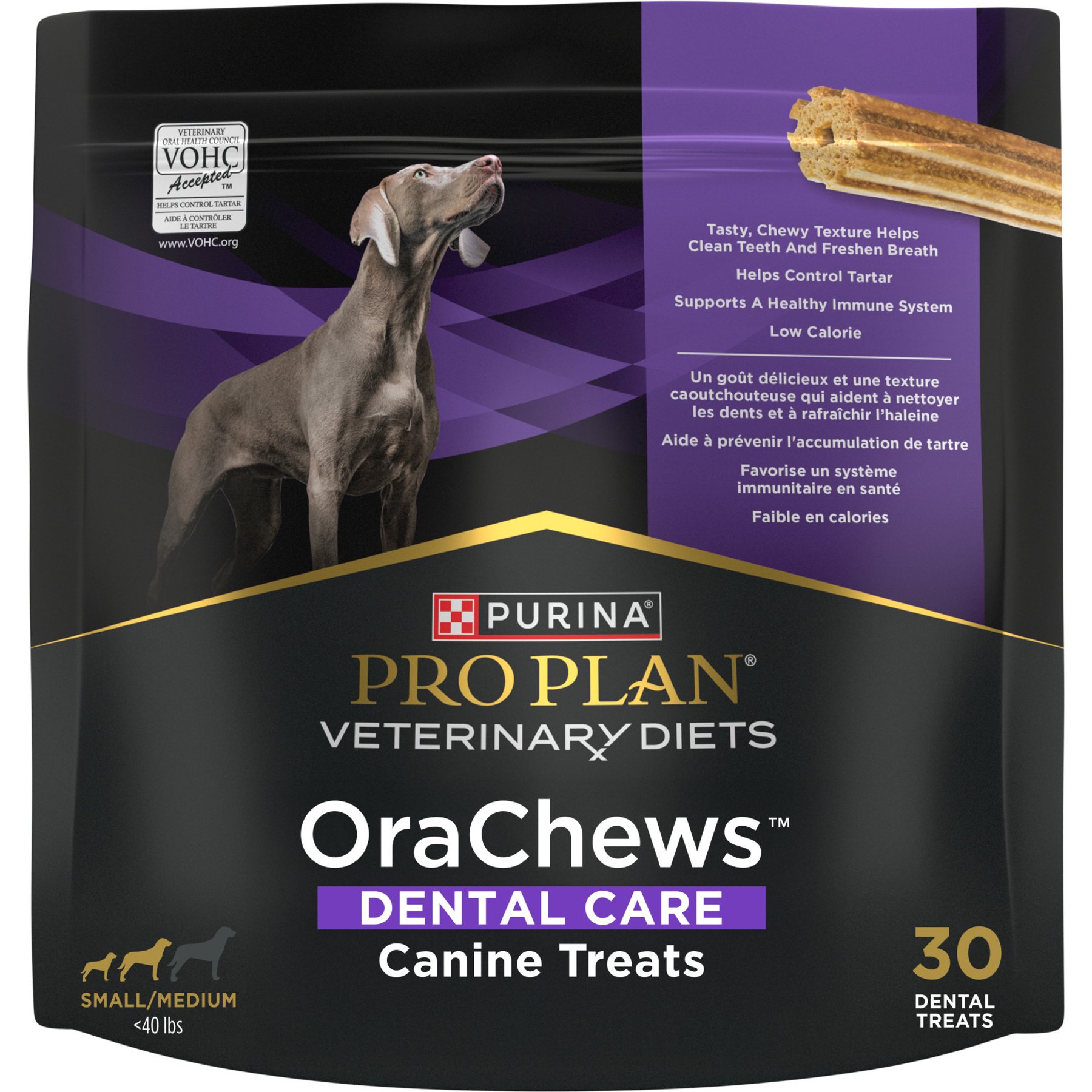 تشویقی سگ پورینا پرو پلن سگ بالغ نژاد کوچک تشویقی دندان کم چرب مرغ ۳۰ عدد | Purina Pro Plan Dental Chews Small Low Fat Chicken 30ct