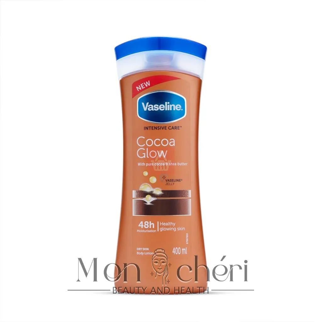لوسیون بدن وازلین مدل Cocoa Glow حجم 400 میلیلیتر