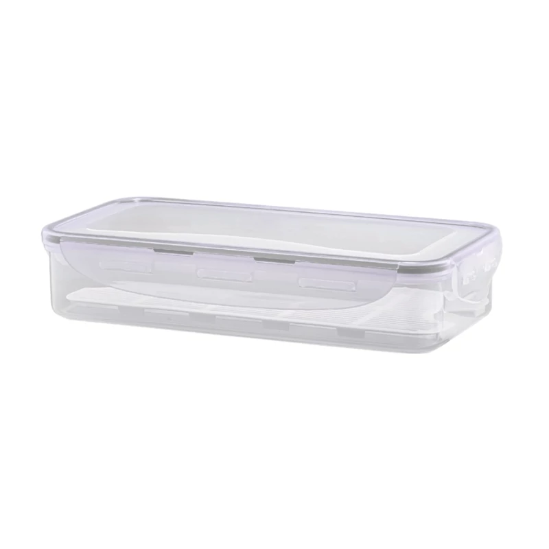 ظرف فریزری مستطیل 1/8 لیتری لیمون کد 81635 - طوسی