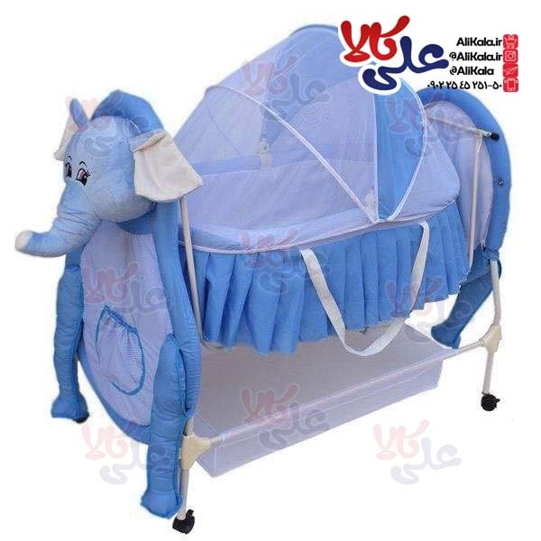 تخت و گهواره کودک سانیکو طرح فیل