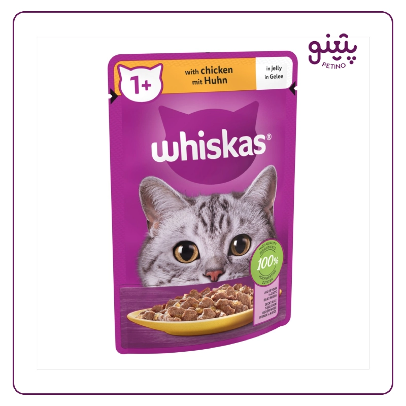 پوچ گربه ویسکاس با طعم مرغ