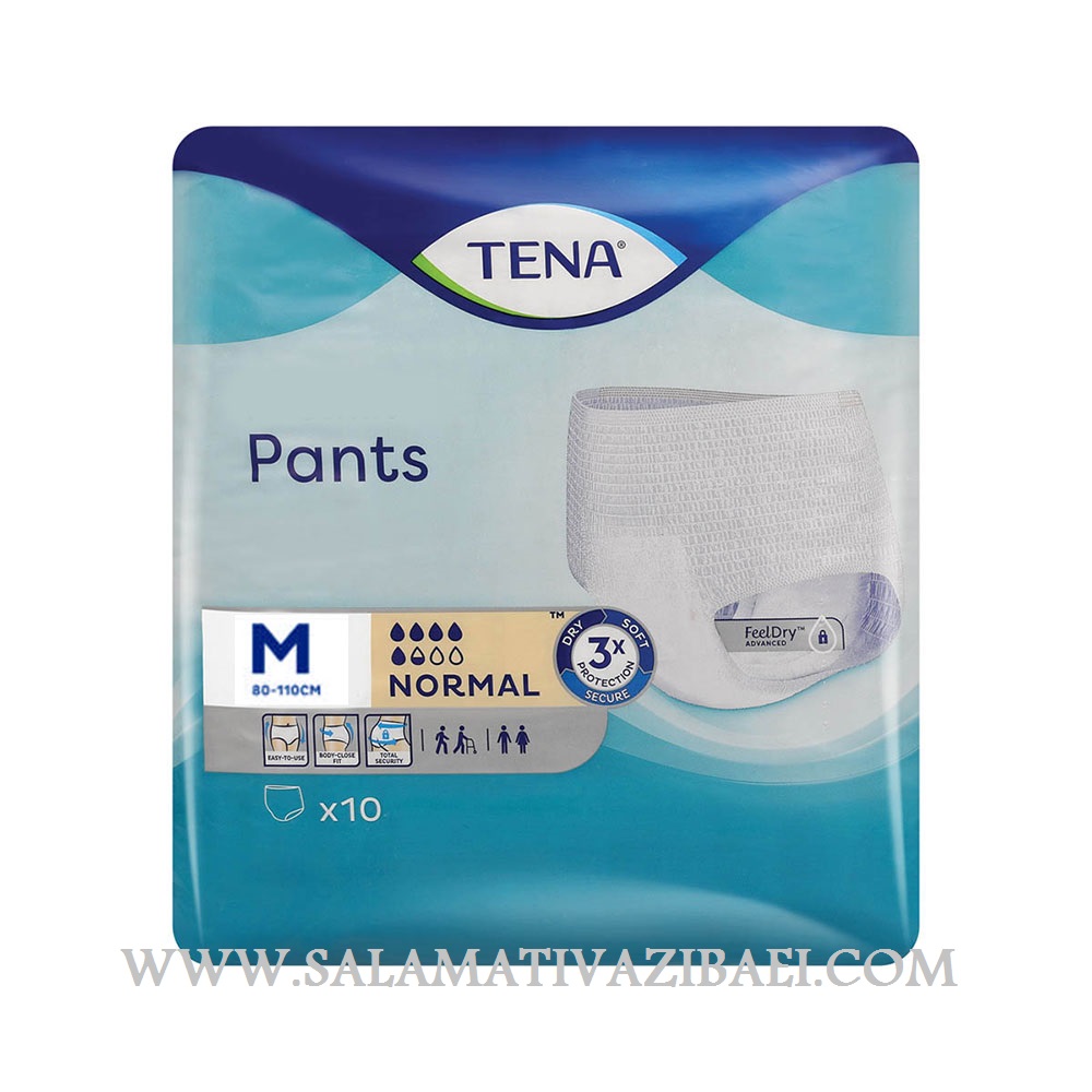 پوشک بزرگسال تنا مدل شورتی 5.5 قطره Medium بسته 10 عددی