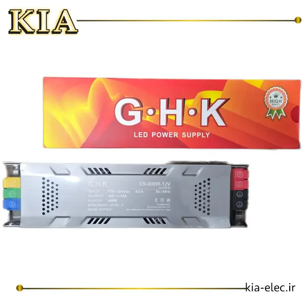 سویچینگ اسلیم 12 ولت 400 وات برند GHK