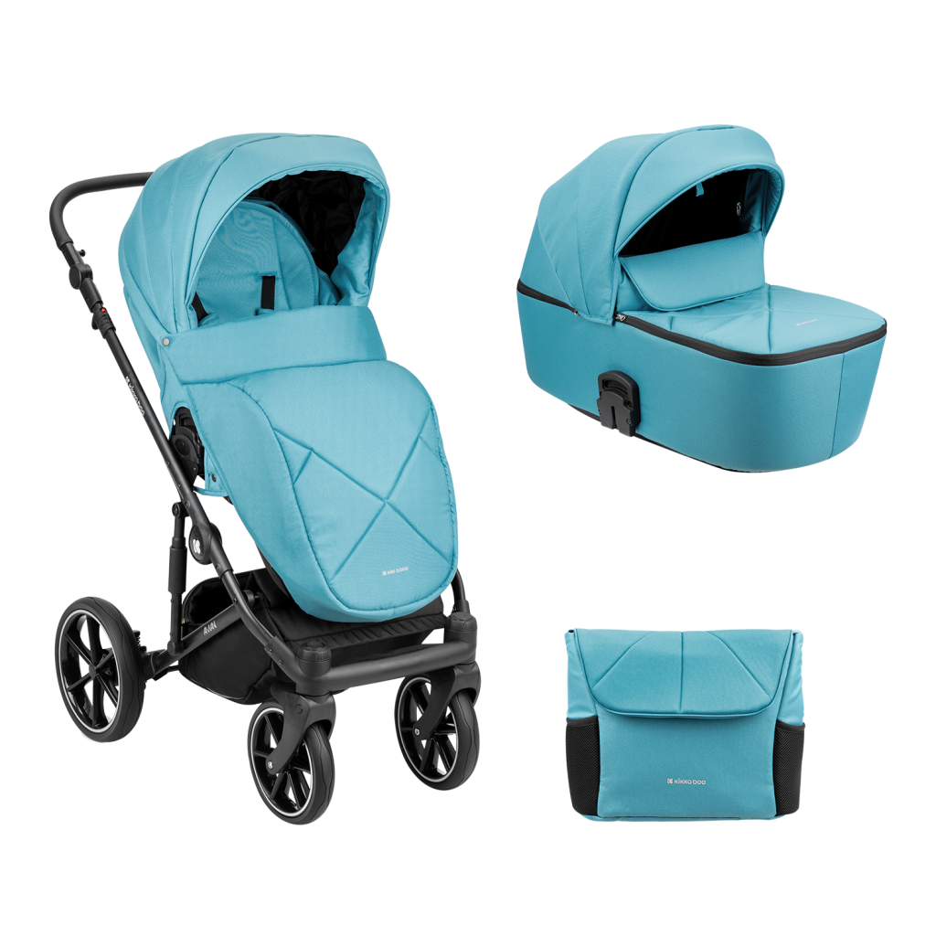 سرویس کالسکه کیکابو مدل kikkaboo amani 2in1 - آبی