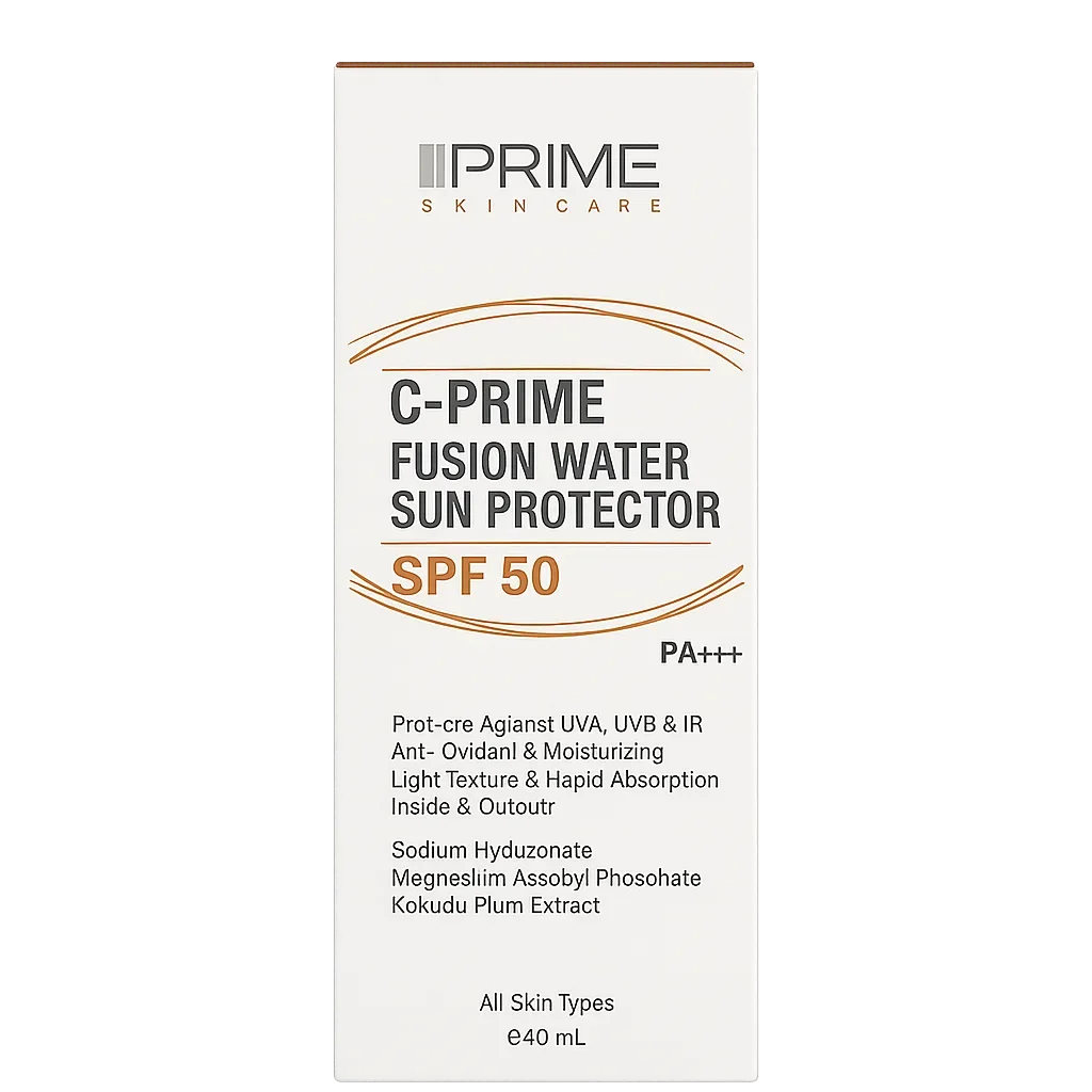 فلوئید ضد آفتاب ویتامین سی پرایم SPF50 (بی رنگ)