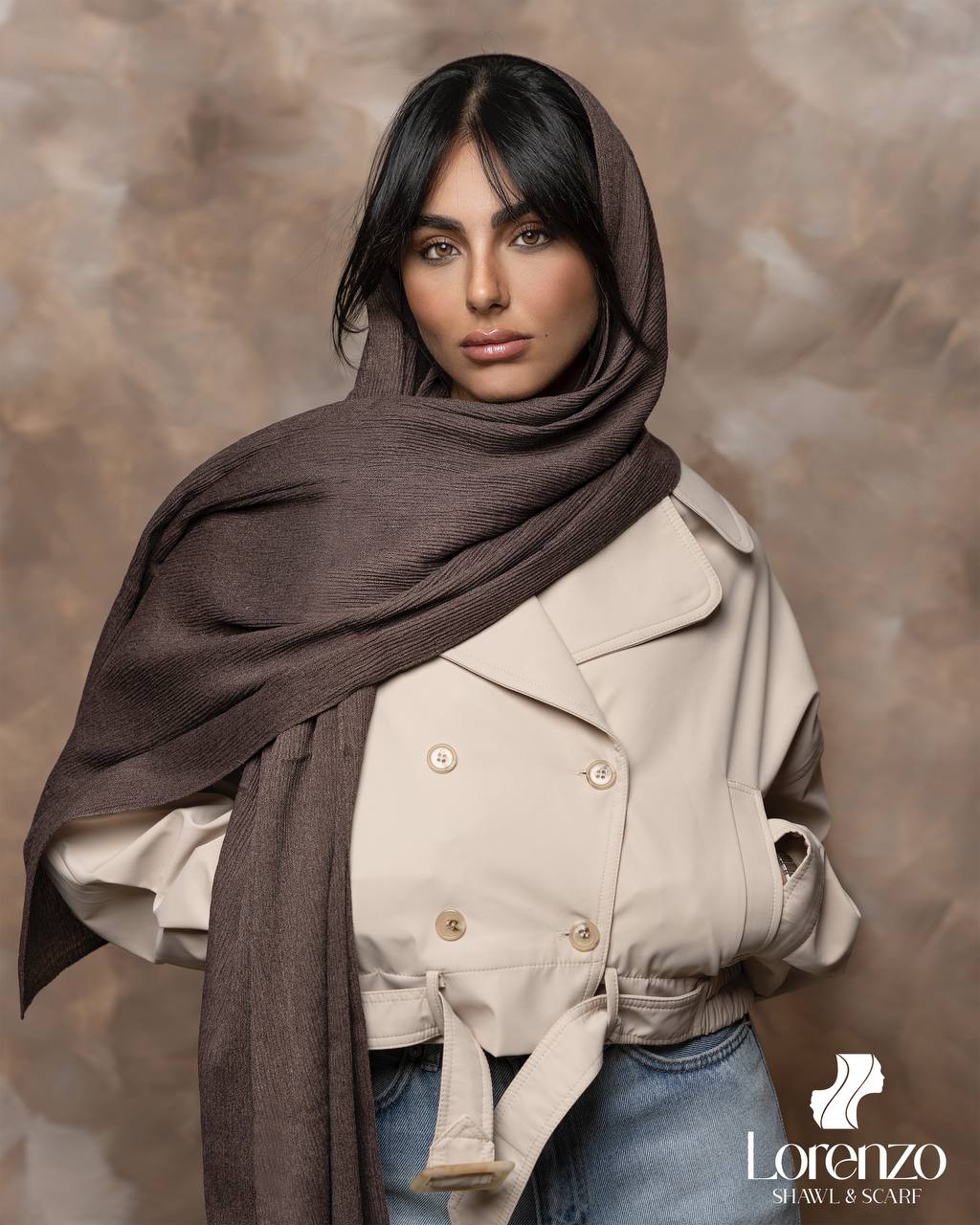 شال نخی پلیسه Broka