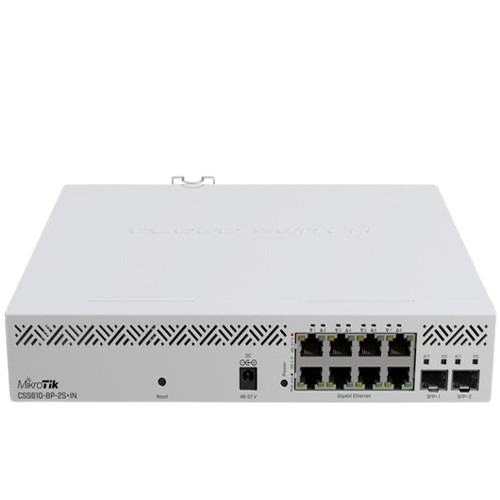 سوییچ میکروتیک مدل CSS610-8P-2S+IN