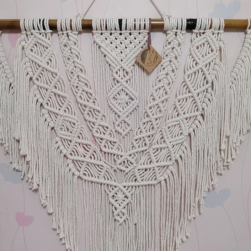 دیوارکوب مکرومه کد 320 برند ریسمونک و رنگ دلخواه
