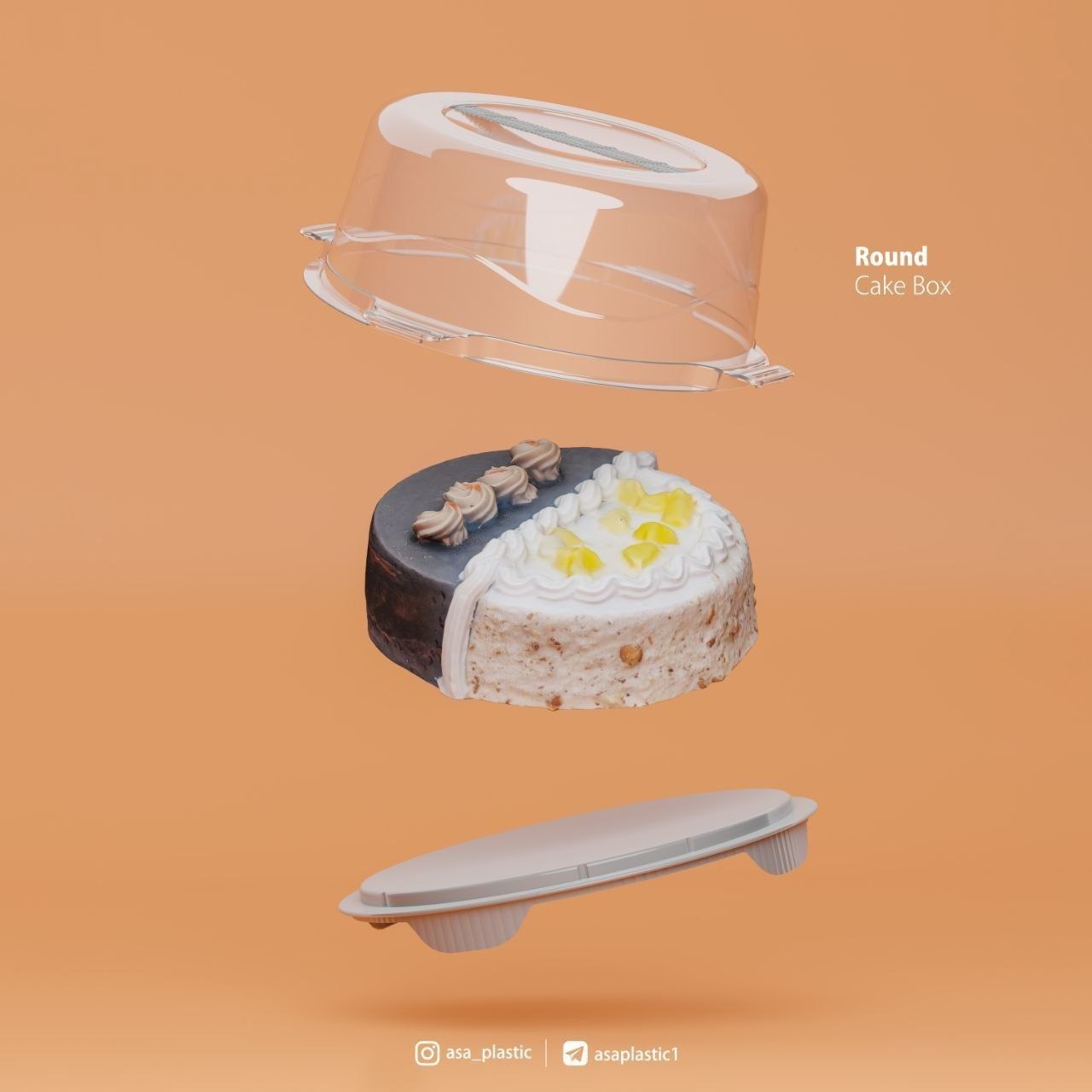 آسا ظرف کیک گرد | Asa Round Cake Container