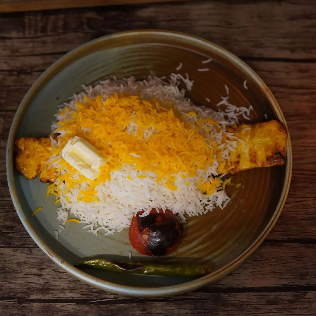 چلو جوجه کباب مخصوص چاپاری