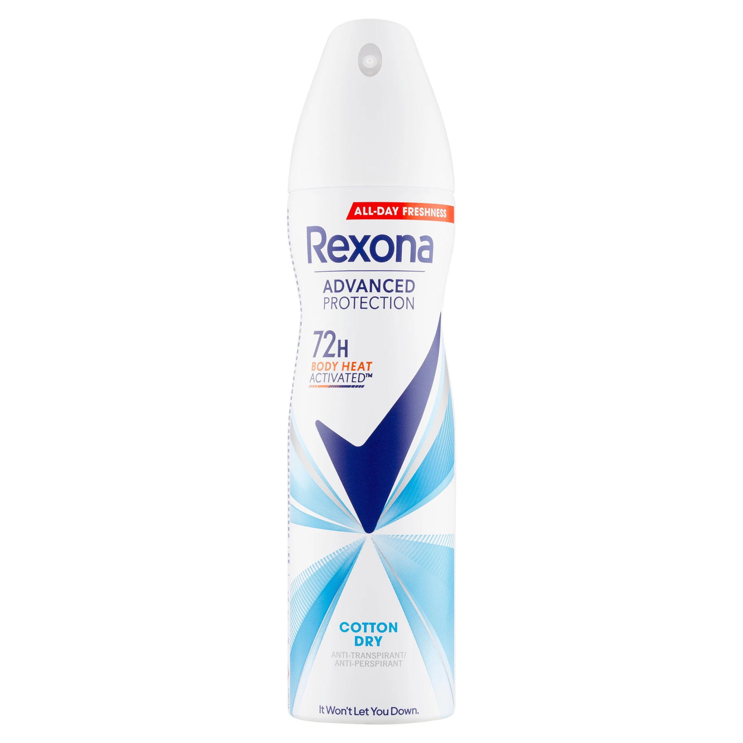 اسپری ضد تعریق رکسونا مدل Cotton Dry ماندگاری 72 ساعته حجم 200 میل