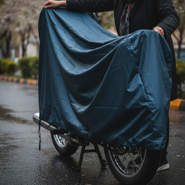 چادر موتور طرح کلیک سرمه ای
