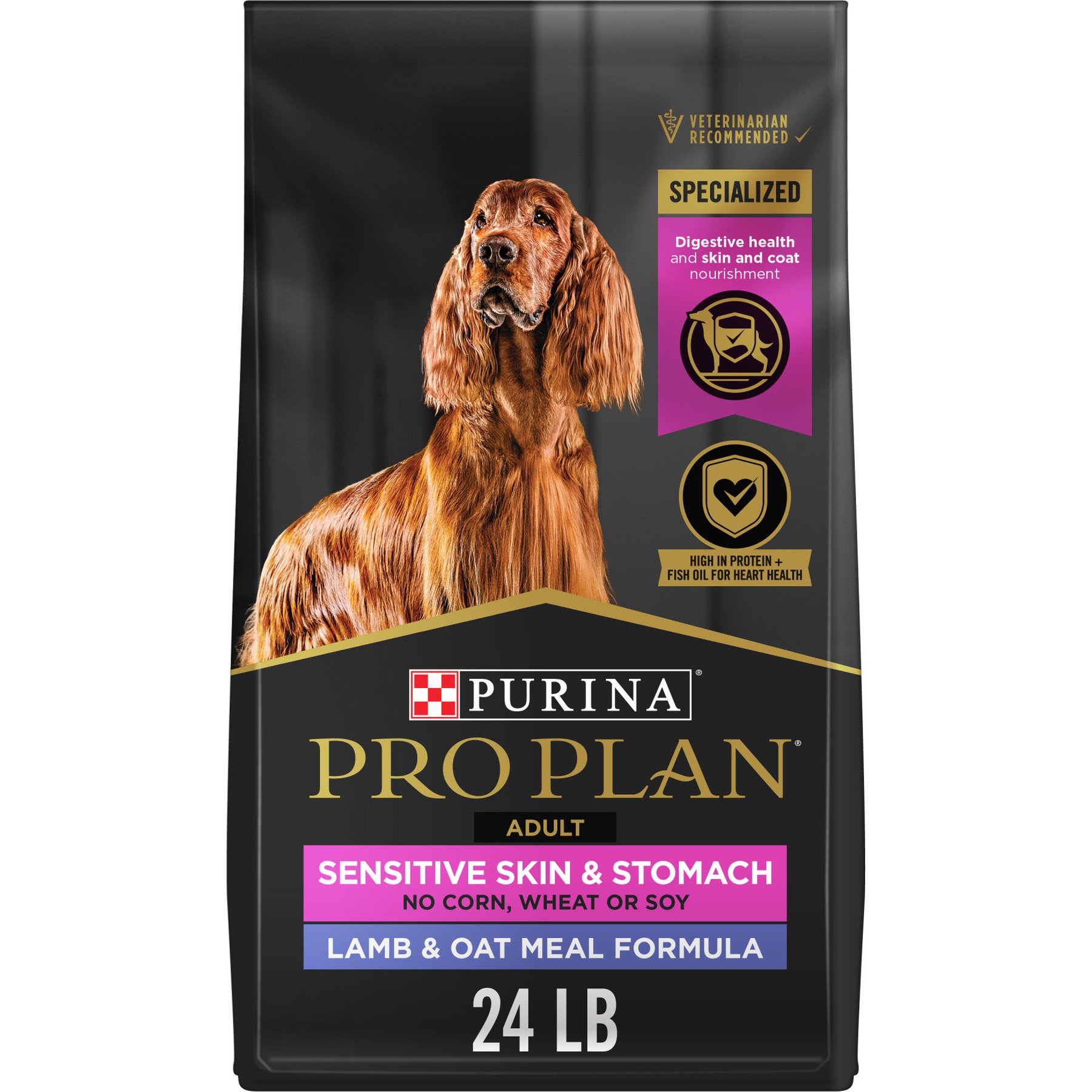 غذای خشک پورینا پرو پلن سگ بالغ سنسیتیو گوشت بره و جو دوسر ۱۰.۸۹ کیلوگرم | Purina Pro Plan Sensitive Lamb & Oat 24lb