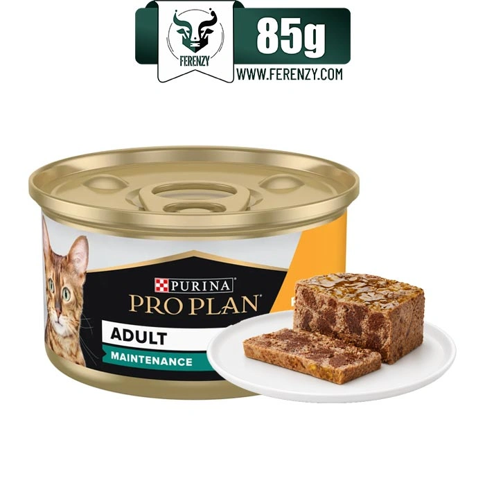کنسرو گربه بالغ پروپلن طعم مرغ و برنج وزن 85 گرم Purina ProPlan Maintenance