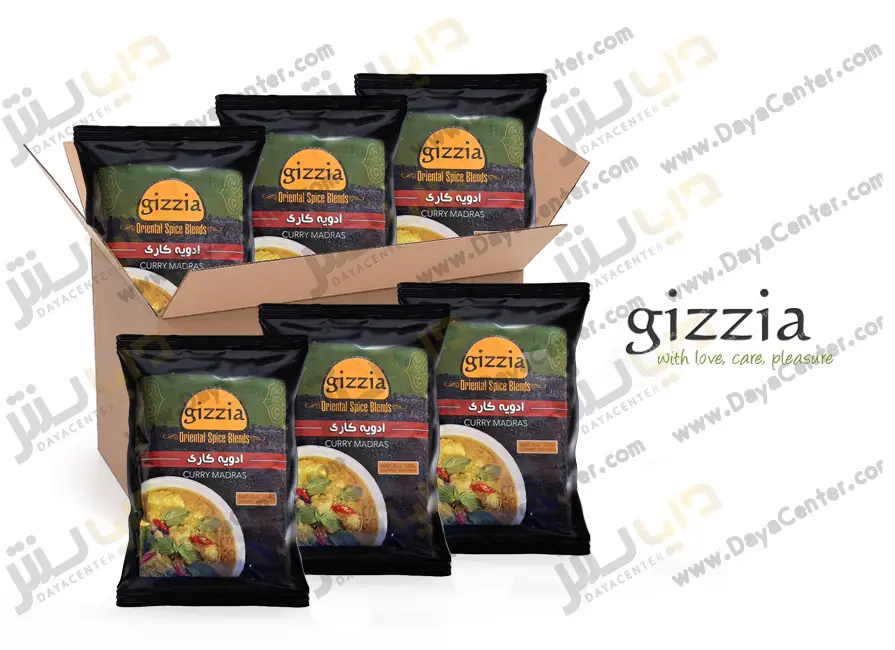 ادویه کاری مدراس گیزیا کارتن 25 عددی