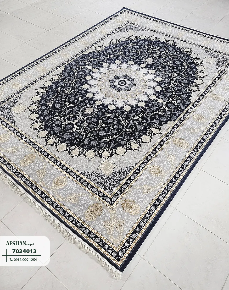 فرش 700 شانه آکرلیک طرح نایین کد 7024013 آرزو