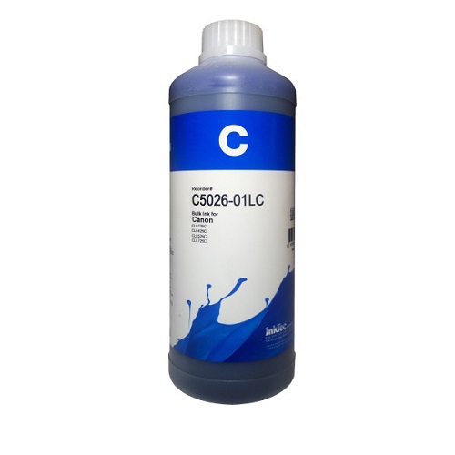 جوهر یک لیتری اینکتک آبی پرینتر کانن InkTec 1Litre Cyan Canon