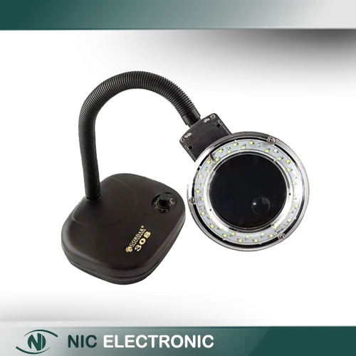 چراغ کار ذره بین دار (ذره بین رومیزی-لوپ) GORDAK 308
