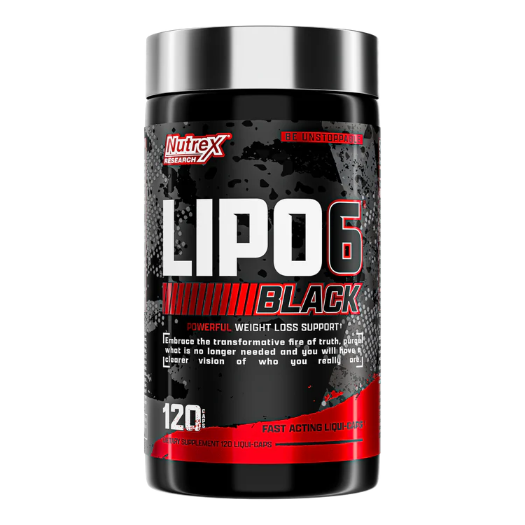 چربی سوز لیپوسیکس 6 بلک ناترکس 120 عدد Nutrex Lipo-6 Black