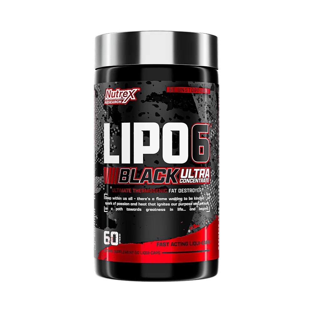 چربی سوز لیپوسیکس 6 بلک ناترکس 60 عدد Nutrex Lipo-6 Black