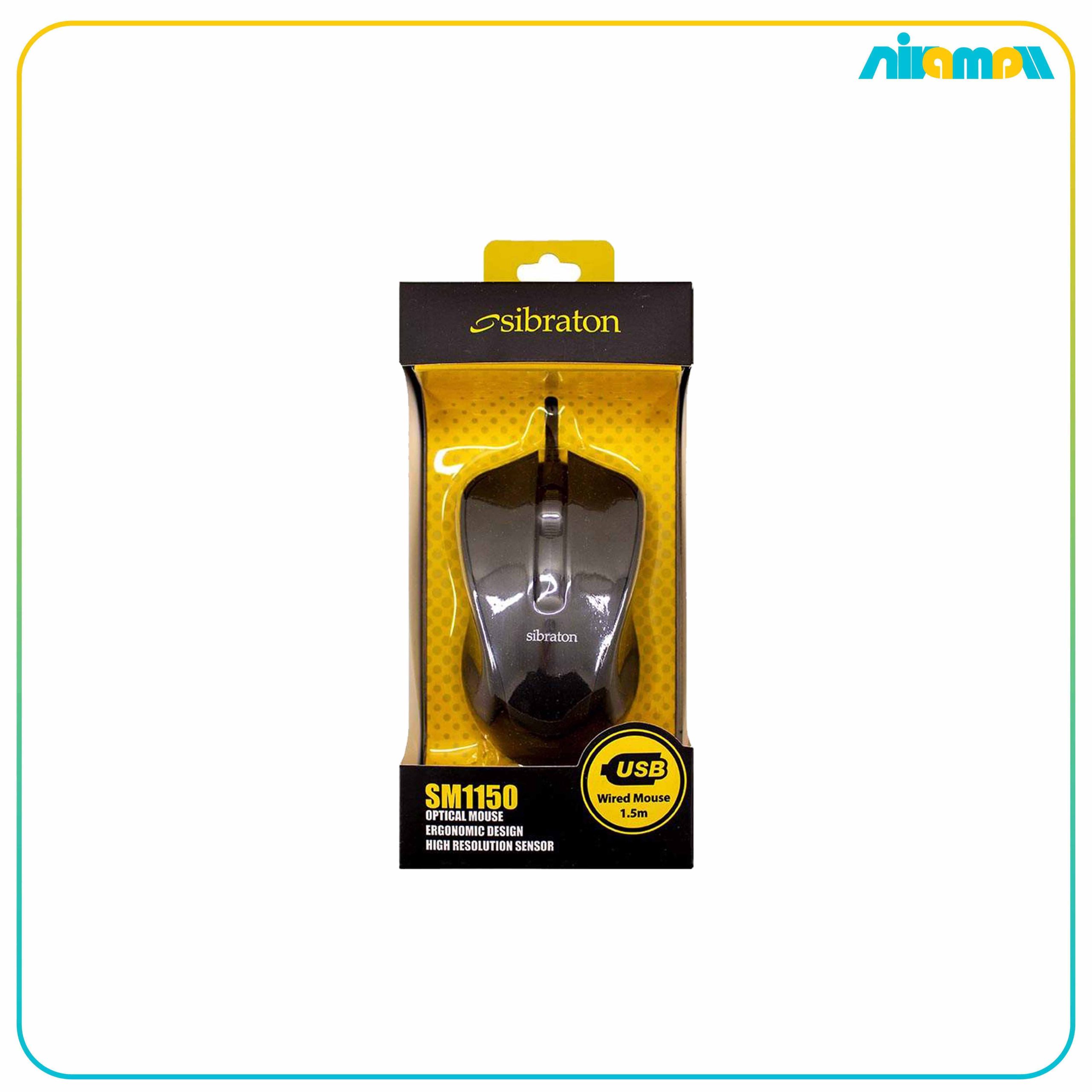 ماوس با‌سیم سیبراتون مدل SM1150