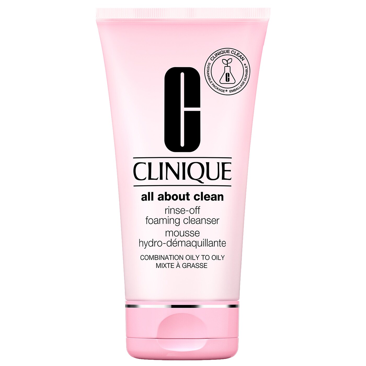 فوم شستشوی صورت پوست چرب و مختلط کلینیک | Clinique Rinse-Off Foaming Cleanser
