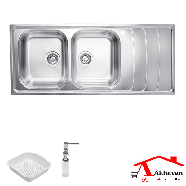 سینک ظرفشویی توکار کد 384 اخوان