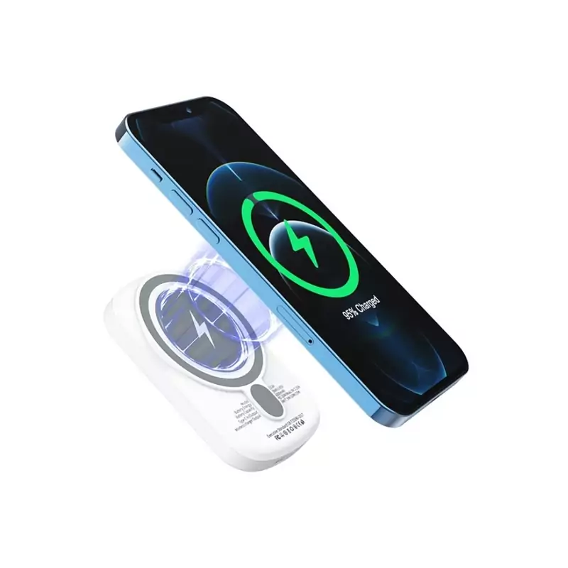 پاوربانک شارژر وایرلس شیائومی بلولوری مدلBlulory Battery Pack MageSafe با ظرفیت 5000mAh و توان 20W