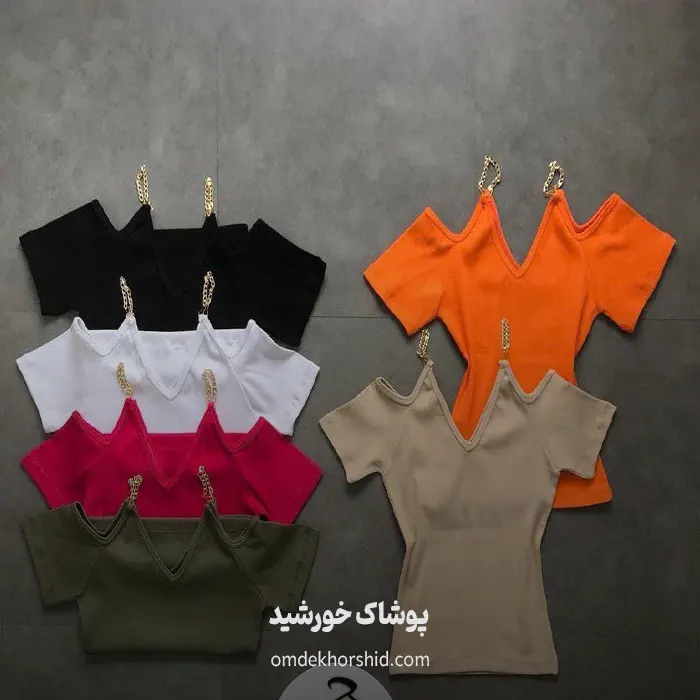 کراپ زنجیری سرشانه باز