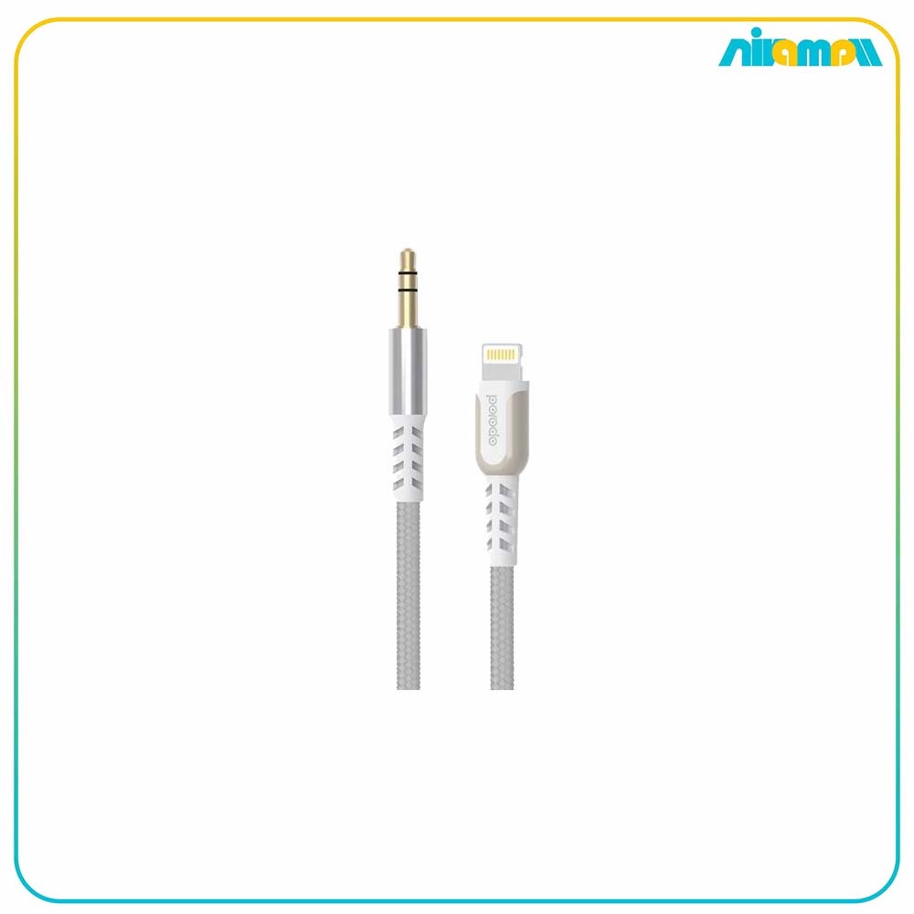 کابل تبدیل پرودو لایتنینگ به AUX مدل PD-AUL12 به طول 1.2 متر
