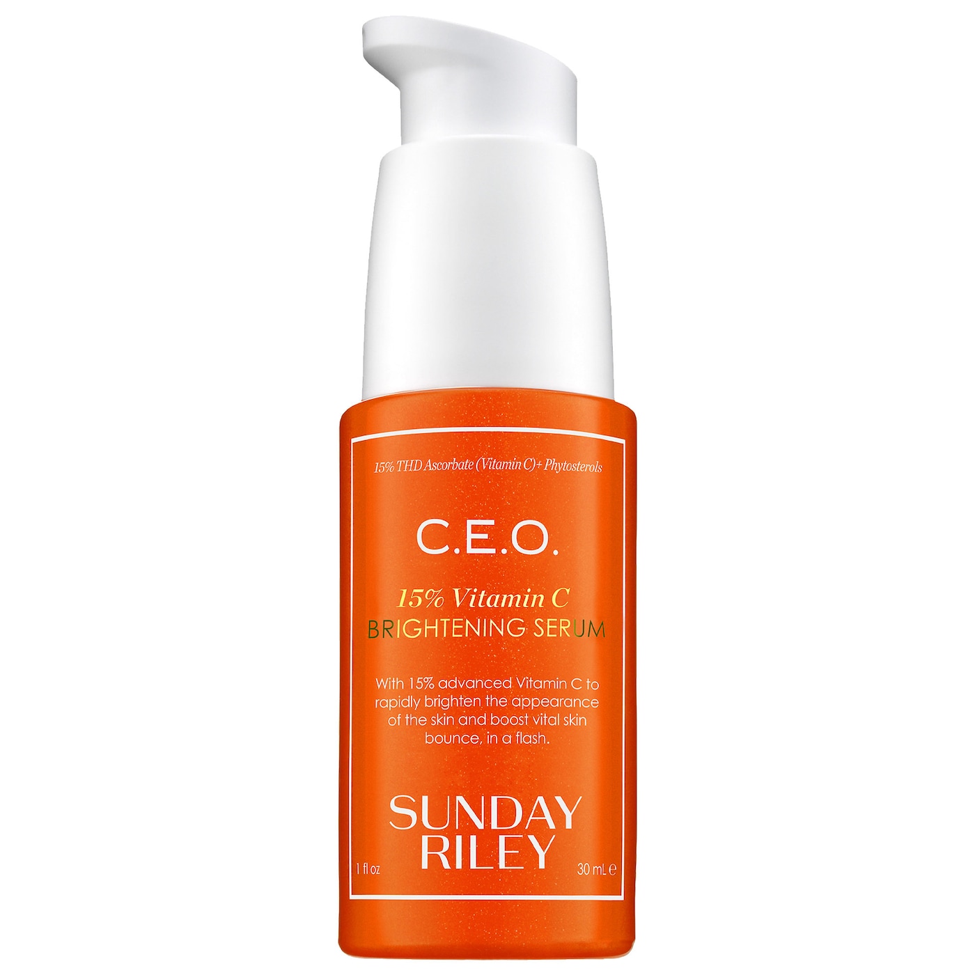 سرم ویتامین C روشن کننده پوست ساندی رایلی | Sunday Riley C.E.O. 15% Vitamin C Brightening Serum