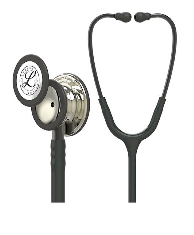 گوشی پزشکی لیتمن (Littmann) کلاسیک 3 مشکی شامپاینی مدل 5861