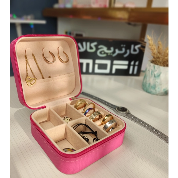 جعبه جواهرات مدل چرمی مسافرتی