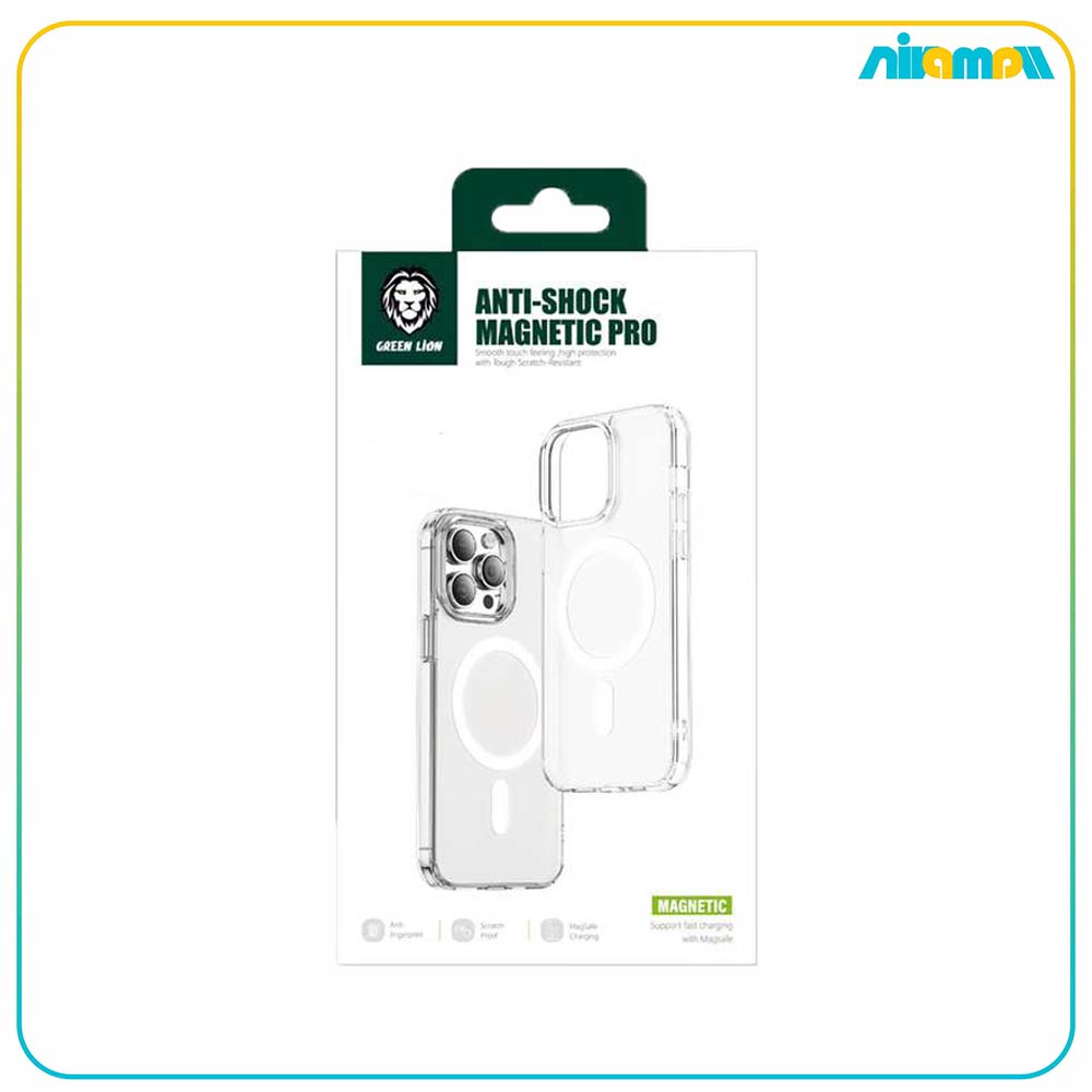 کاور شفاف گرین لاین مدل Anti-Shock Magnetic Pro مناسب برای گوشی موبایل IPhone 14 Pro