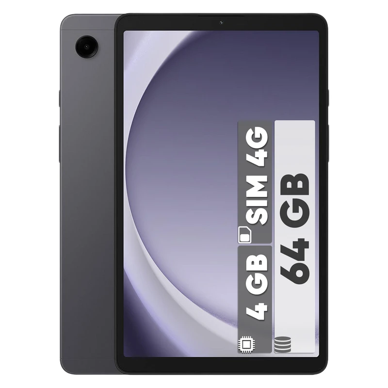 تبلت ۸.۷ اینچ سامسونگ مدل Galaxy Tab A9-4G ظرفیت 64 گیگ و رم 4 گیگ رنگ خاکستری