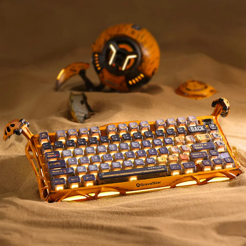 کیبورد گیمینگ مکانیکال گراوا استار مدل K1 PRO Gold