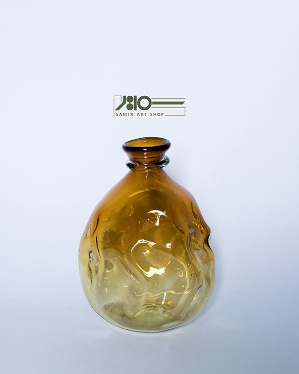 گلدان شیشه ای دفرمه 00554