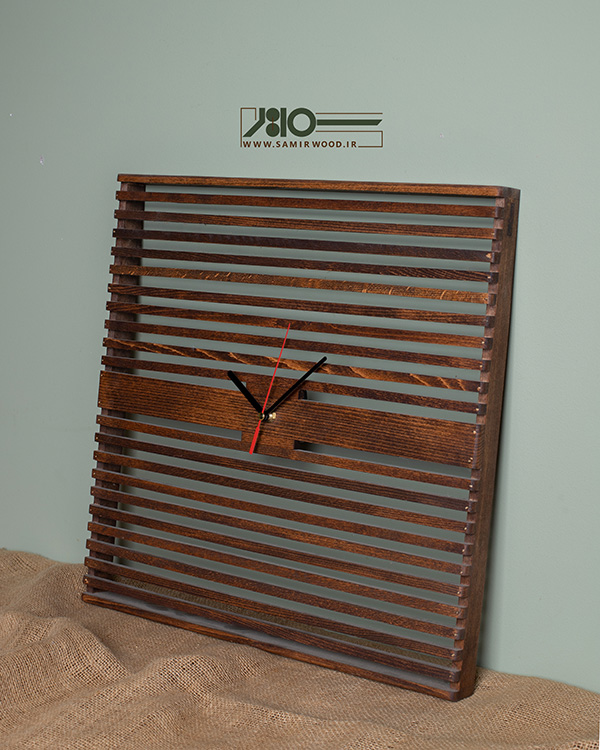 ساعت دیواری چوبی 00727