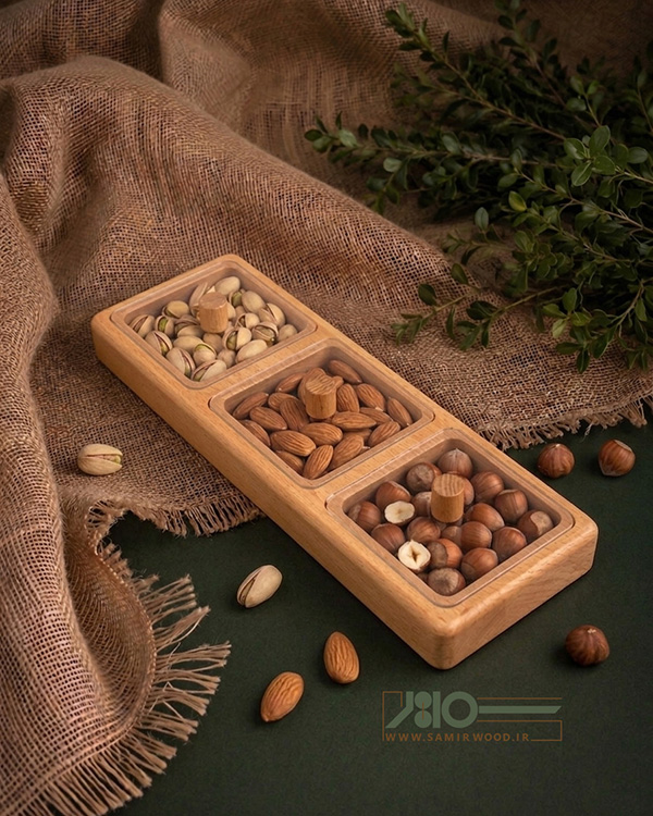 اردو خوری چوبی درب دار 00750